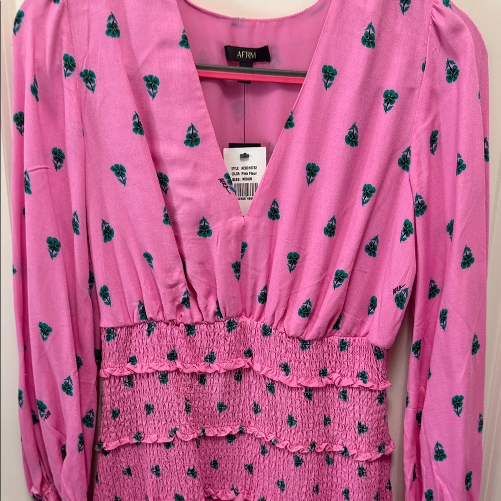 NWT AFRM Pink Fabric with Black Label - Picture 8 of 12